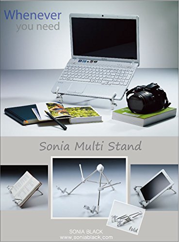 SoniaBlack BNS-102N All in One Multi Reading Stand - Desktop Book iPad Notebook Laptop Cooler Holder Mount - Made in Korea