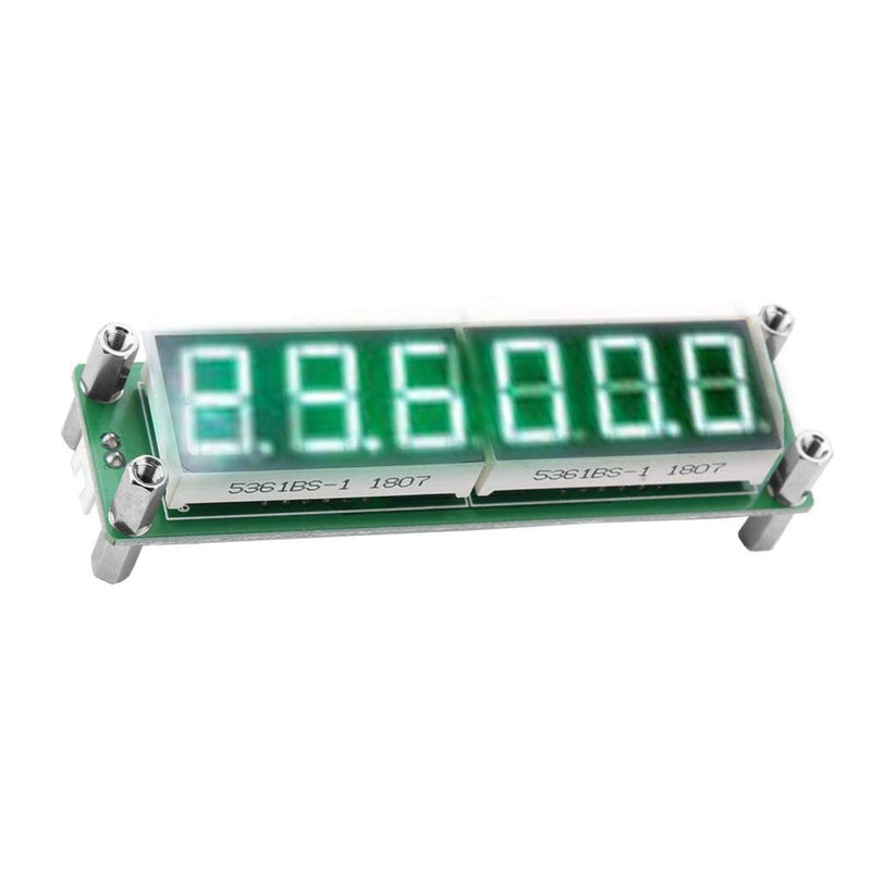 PLJ-6LED-H LED Display Digital Signal Frequency Counter Cymometer Tester Frequency Measurement Modules 1MHz- 1000MHz (green) green