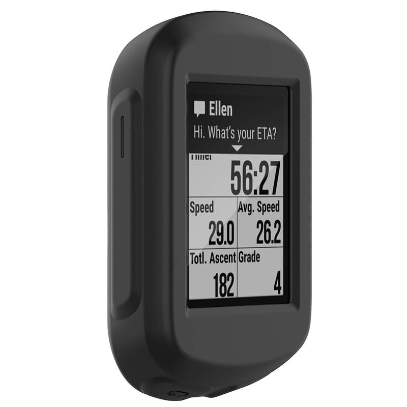 for Garmin Edge 130 Plus Protective Case Cover, LOKEKE Silicone Protective Case Cover Shell Skin for Garmin Edge 130/130 Plus(Silicone Black)