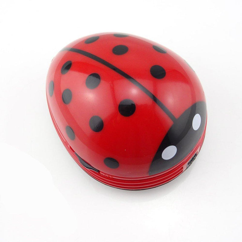 Honbay Ladybug Shaped Portable Corner Desk Vacuum Cleaner Mini Cute Vacuum Cleaner Dust Sweeper