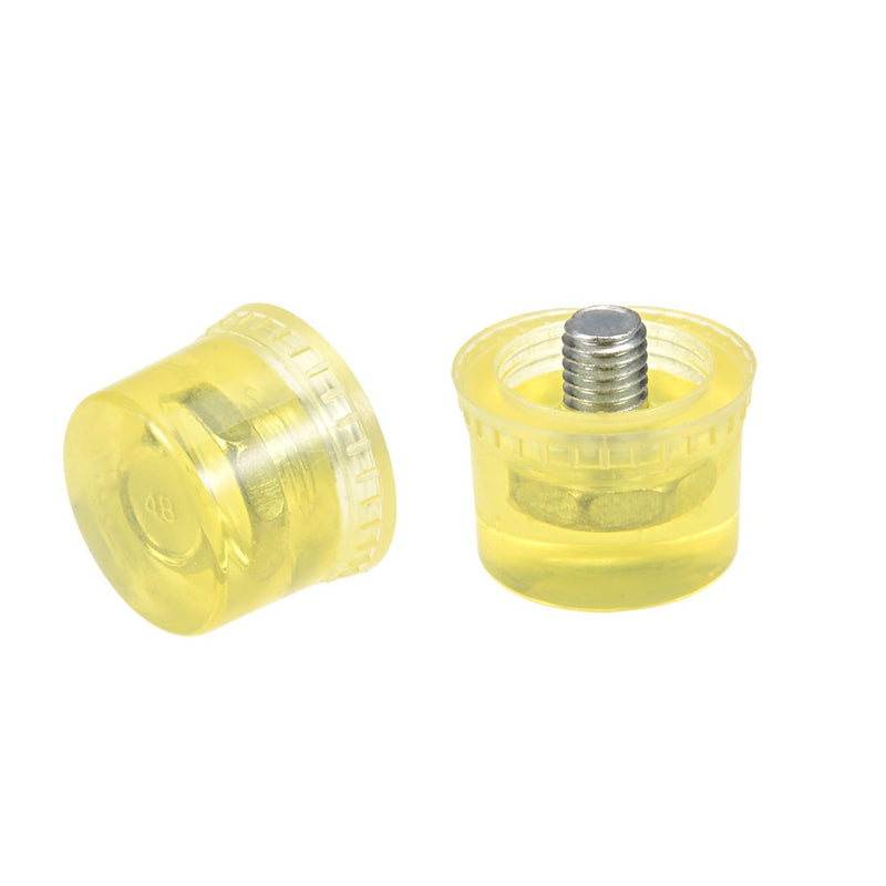 uxcell 35mm Diameter Mallet Hammer Replacement Striking Head Tip Yellow