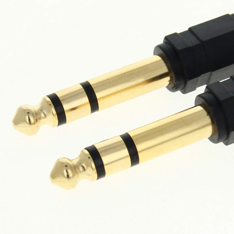 Fielect 6.35mm Male to 3.5mm Female Connector Stereo Audio Video Adapter Coupler 2Pcs 2Pcs 6.35mm Male to 3.5mm Female LY-1051