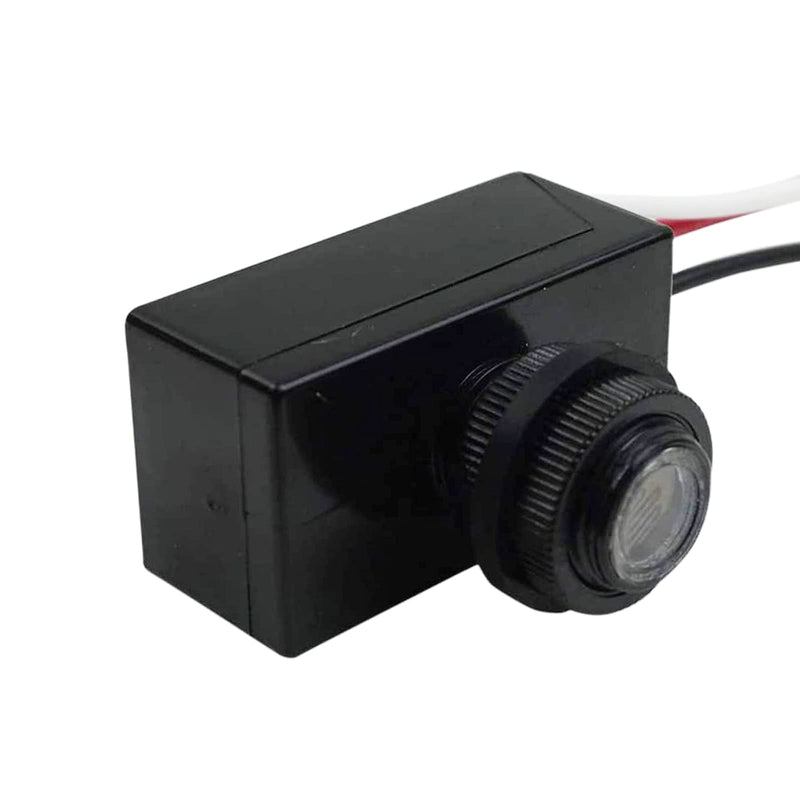 MGGi DC Sensor Photoelectric Light Switch for Outdoor Lighting Fixtures, 5A Dusk to Dawn Photocell Switch, Mini Auto Photoswitch, Hard-Wired Post Eye Light Control Switch - Sensor Control Switch 8-50V