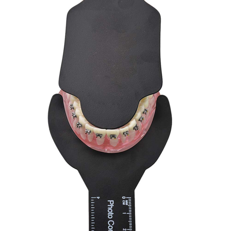 MIBICIRI 6 Pcs Dental Intraoral Photography Black Background Plate Dental Photo Contrast Image Contraster Kit Dental Tool