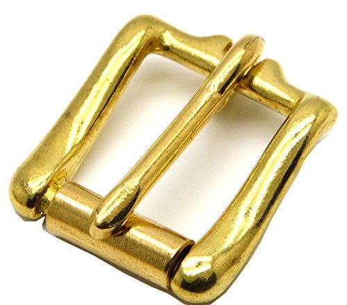 Okones Pack of 4,1'' Inner Width,Solid Brass Rectangle Buckle for Straps Bags Belting Leathercarft (insides 1'') insides 1''