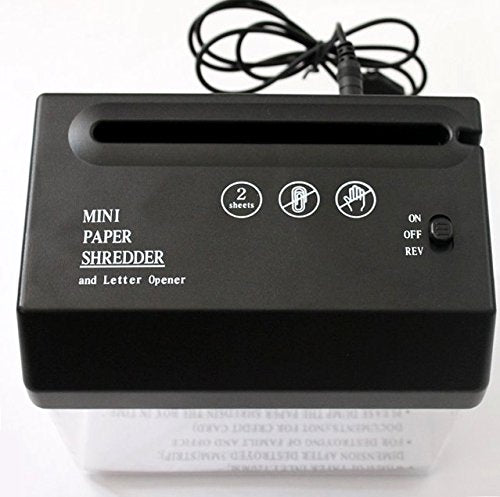 Compact Paper Shredder with Letter Opener