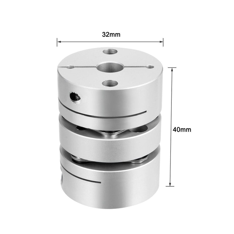 uxcell 8mmx10mm Clamp Tight Motor Shaft 2 Diaphragm Coupling Coupler 8-10mm