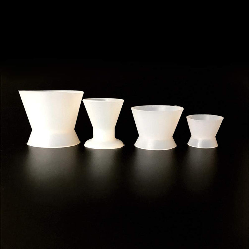 Healifty Dental Silicone Mixing Cup Lab Rubber Mixing Cup Self Coagulation Practical Dental Oral Cup