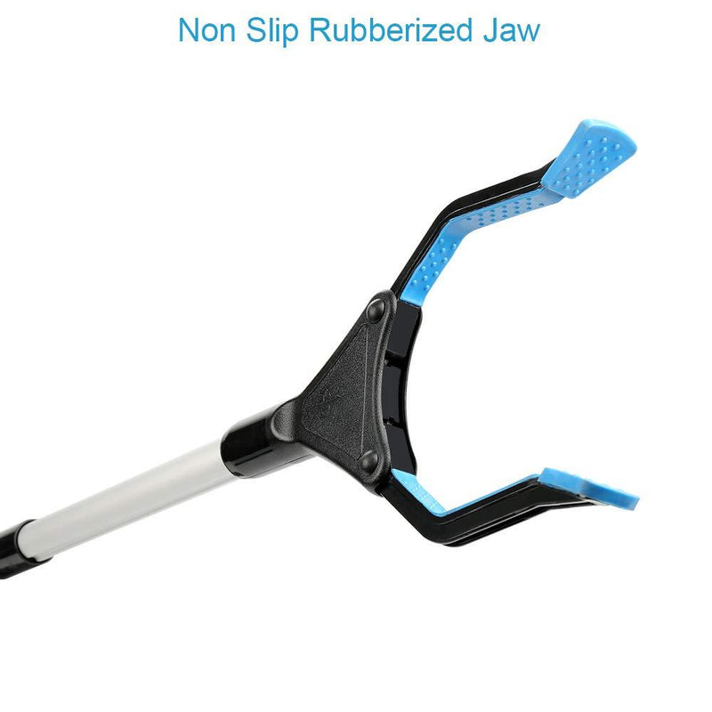 Grabber Reacher Tool for Elderly, 32" Foldable Picker Upper Grabber, Long Handy Mobility Aids, Reaching Assist Tool for Trash Claw Pick up, Litter Picker, Garden Nabber, Arm Extension (Mazarine2)