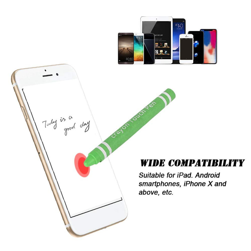 Touch Screen crayon Stylus Anti-scratch ABS Pen High Sensitivity smartphones Tablet Touch Pen For iOS / Android Green