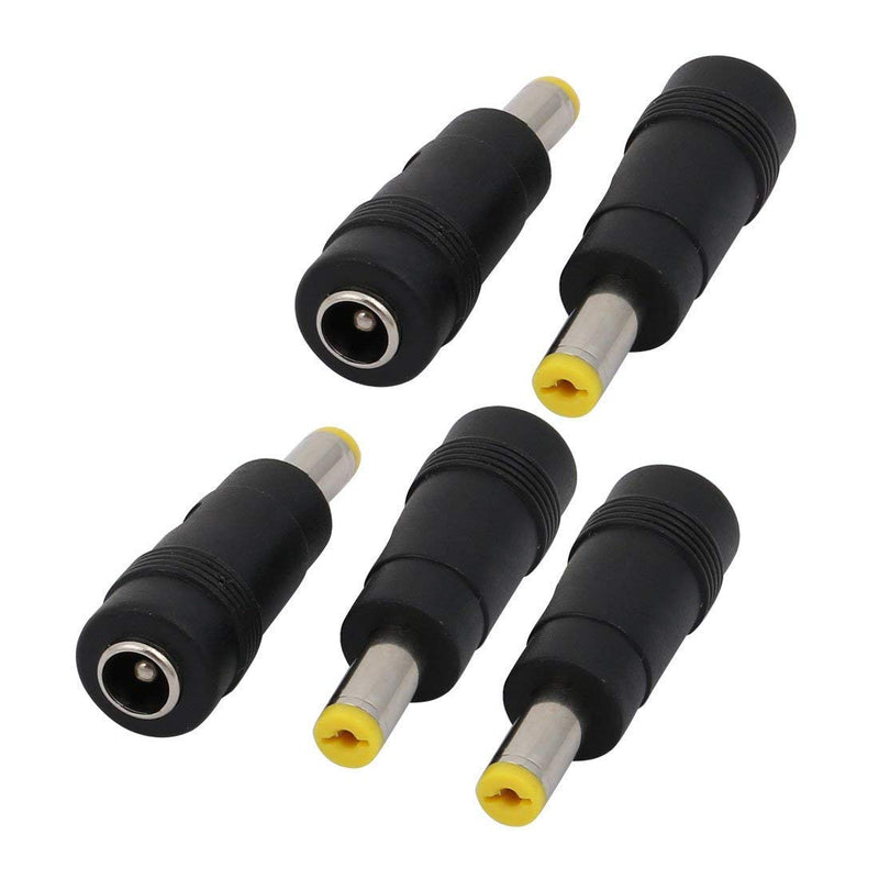 XMHF DC Power Converter Plug, 5.5mm x 1.7mm Male Connector to 5.5mm x 2.1mm Female Jack Adapter 12pcs