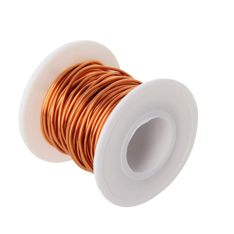 Fielect 1.1mm Inner Dia Magnet Wire Enameled Copper Wire Winding Coil 32.8Ft Length QA-130 2UEW Model Widely Used for A Variety of Motors 1.10mm Inner Dia 32Ft Length