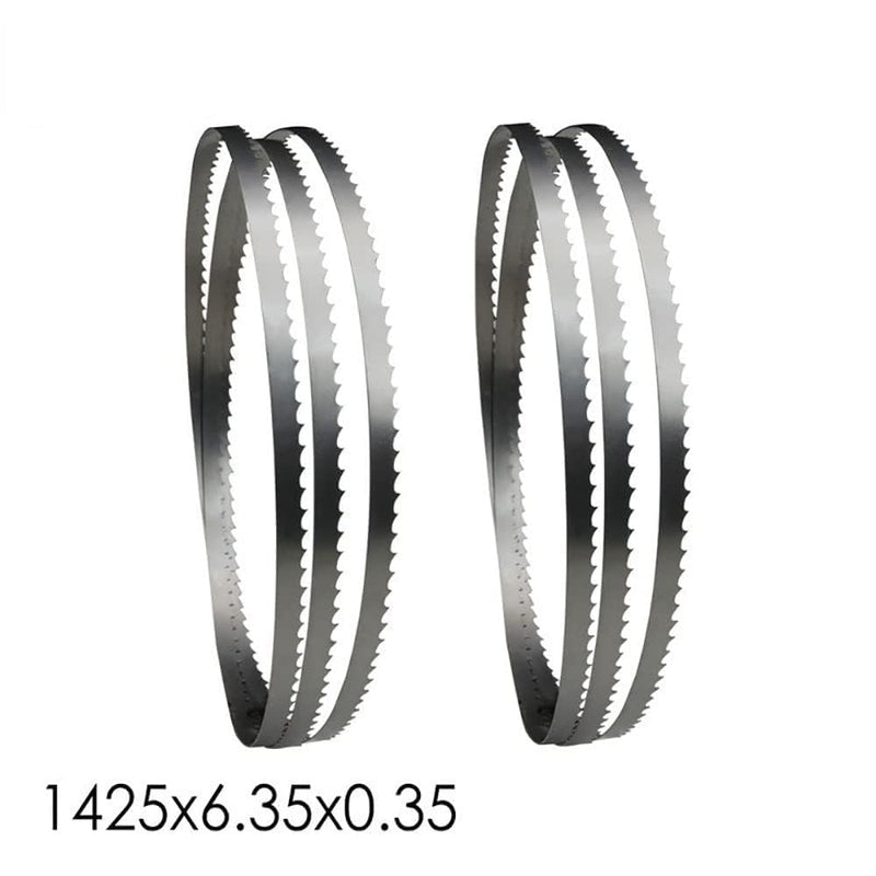 Set of 4 saw blades, band saw band, band saw blade, 1425 x 6.35 x 0.35 mm x 6ZPZ band saw blades, wood band saw blade