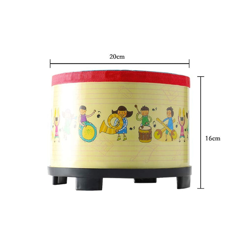 Floor Tom Drum 8 inch Gathering Club Carnival Colorful Percussion Instrument with 2 Mallets Music Drum for Child Special Christmas Birthday Gift. (8 inch)
