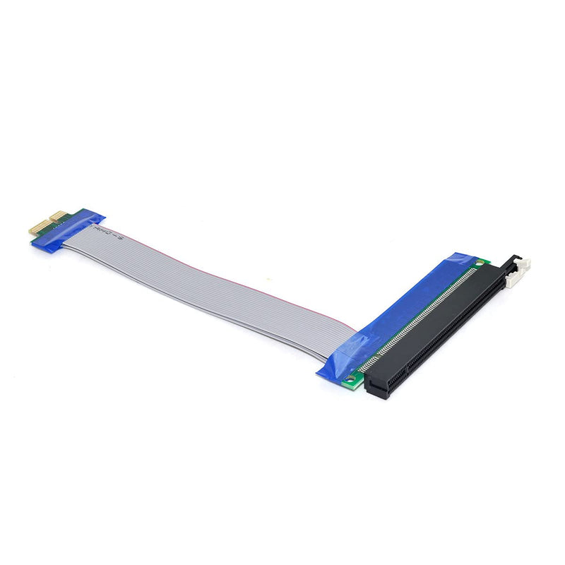 CY PCI-E Express 1x to 16x Extension Flex Cable Extender Converter Riser Card Adapter 20cm PCI-E 1X to 16X
