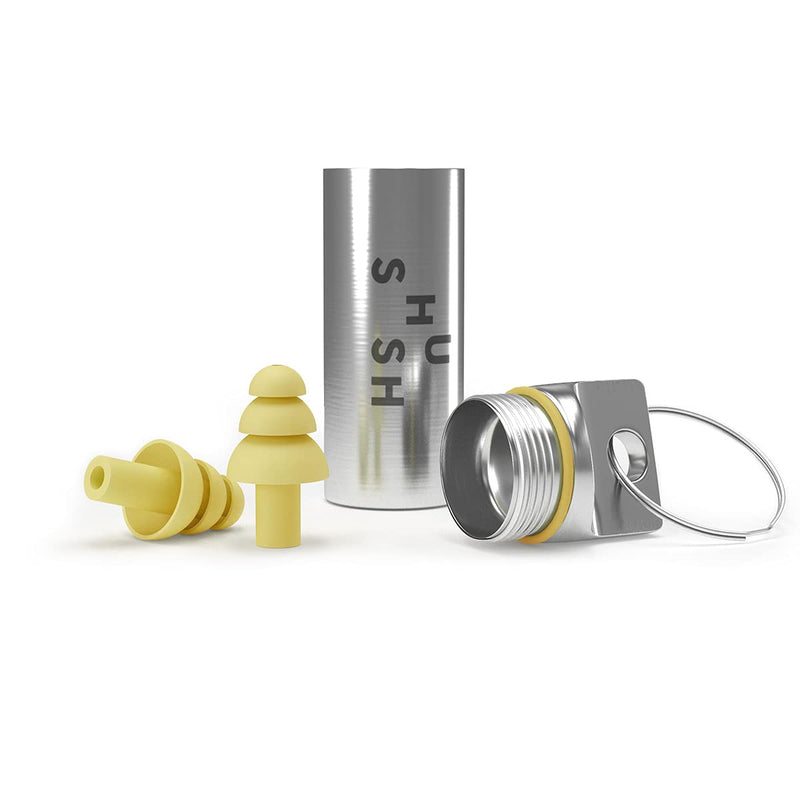 Motorcycle Ear Plugs - Shush Biker - Reusable Filter - High Performance Hearing Protection Against Wind Noise - High Performing Ceramic Filter - for All Ear Sizes