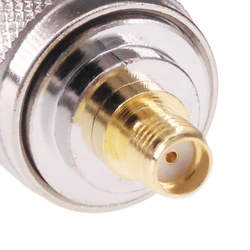 RFaha 2pcs N Male to SMA Female RF Coax Adapter N to SMA Coaxial Connector(F41-2)