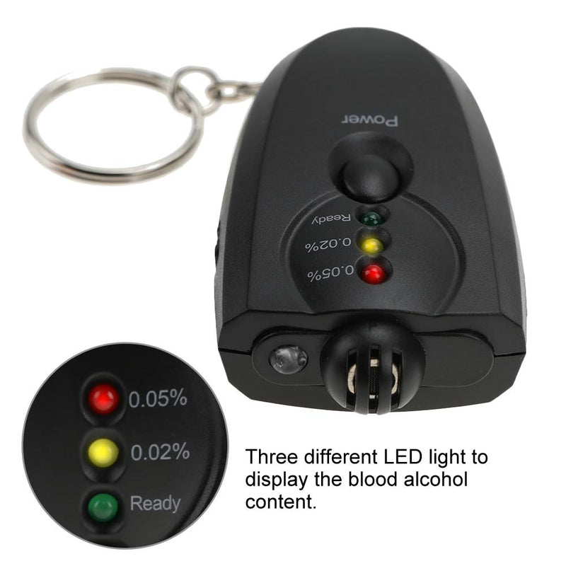 TMISHION Breathalyzer, Mini Portable LED Keychain Alcohol for Personal and Professional Use