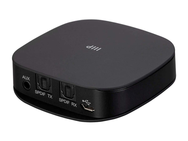 Monoprice Premium Bluetooth 5 Transmitter & Receiver with aptx HD, aptX, aptX Low Latency, AAC, and SBC Codecs and Optical and Aux Inputs