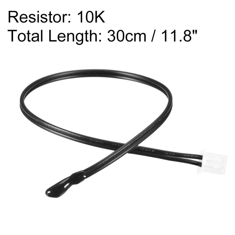 uxcell 10K NTC Thermistor Probe 11.8 Inch Epoxy Sensitive Temperature Temp Sensor for Air Conditioner