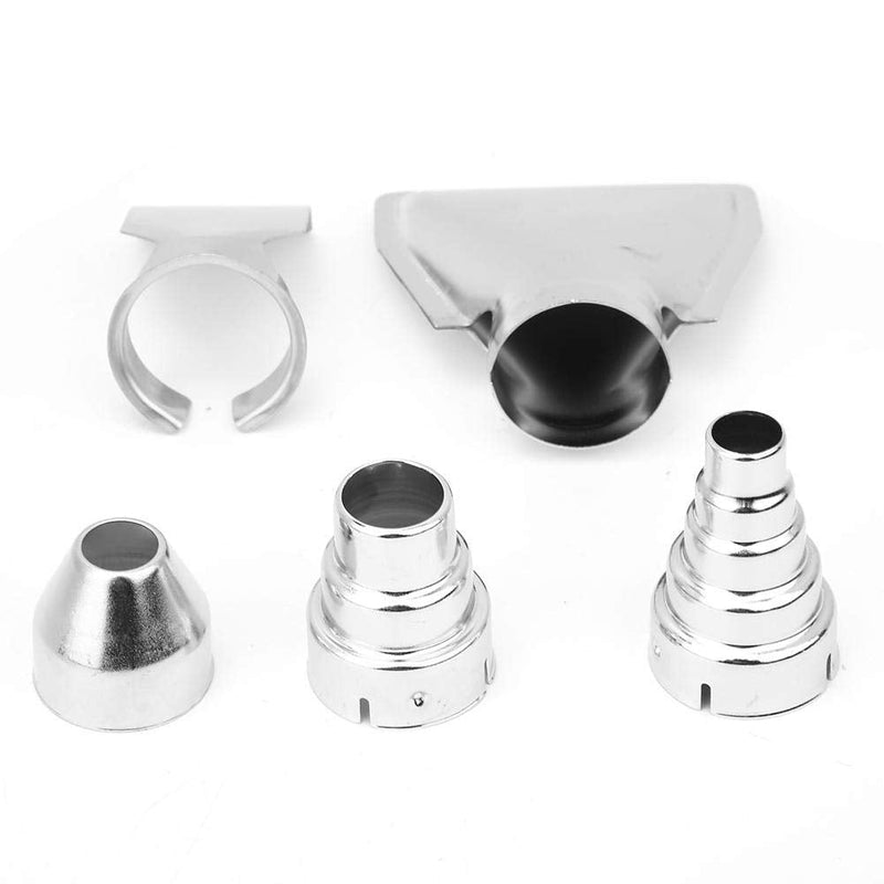 Pack of 5 hot air guns nozzles stainless steel heat fan tip accessories
