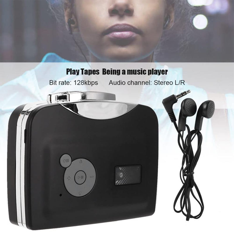 Cassette Player, Portable from Tapes to MP3 Converter Audio Music Player Capture Cassette Recorder USB Cassette Digital Tape MP3 with Headphones