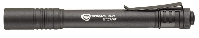 66118 Stylus Pro LED Pen Light with Holster, Black Black w/White LED 2x AAA Alkaline Batteries Penlight