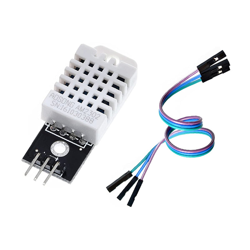 HiLetgo 2pcs DHT22/AM2302 Digital Temperature And Humidity Sensor Module Temperature Humidity Monitor Sensor Replace SHT11 SHT15 for Arduino Electronic Practice DIY 2 Count (Pack of 1)