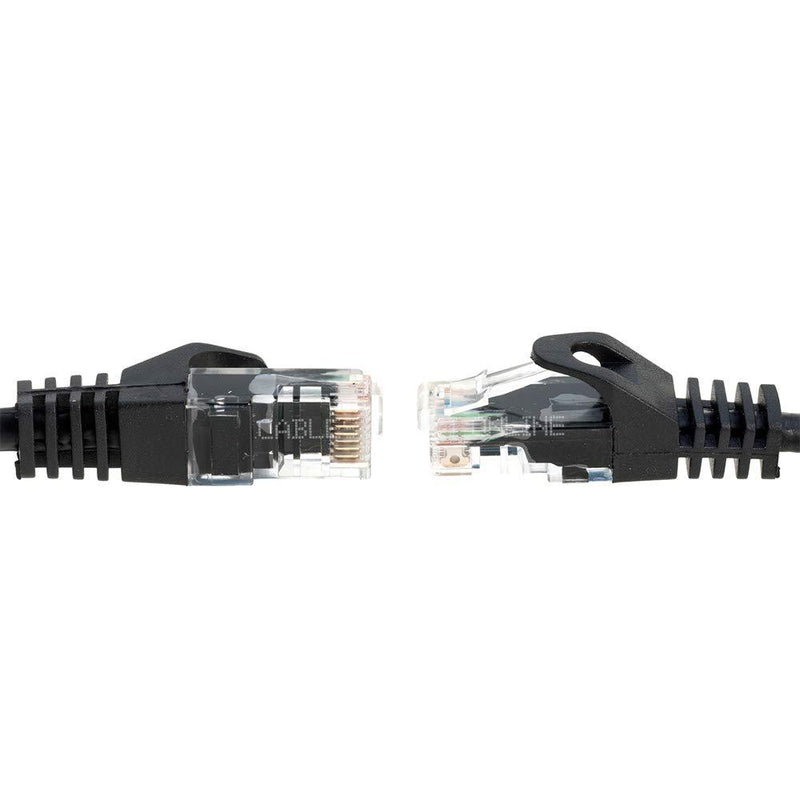 Cables Direct Online Snagless Cat6 Ethernet Network Patch Cable Black 50 Feet 50ft