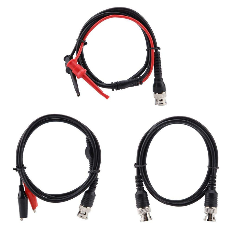 Coaxial Cable BNC to Crocodile Chip Multimeter Test Cable Hook Set Testing Lead Kit Oscilloscope Probes Cable BNC to Alligator Clips Test Cable