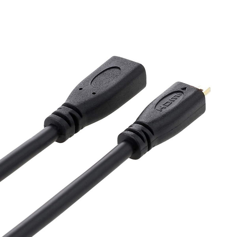 CY 30cm HDMI 1.4 Type D Micro HDMI Male to Micro HDMI Female HDMI Extension Cable