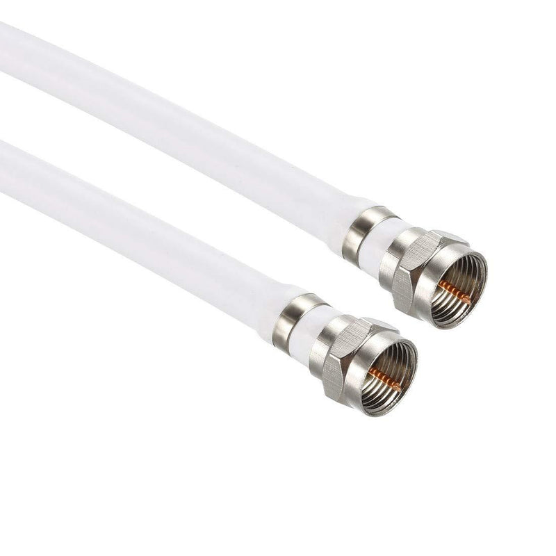 uxcell RG6 Coaxial Cable with F Type Male to F Type Male Connectors 1 ft 1 Feet