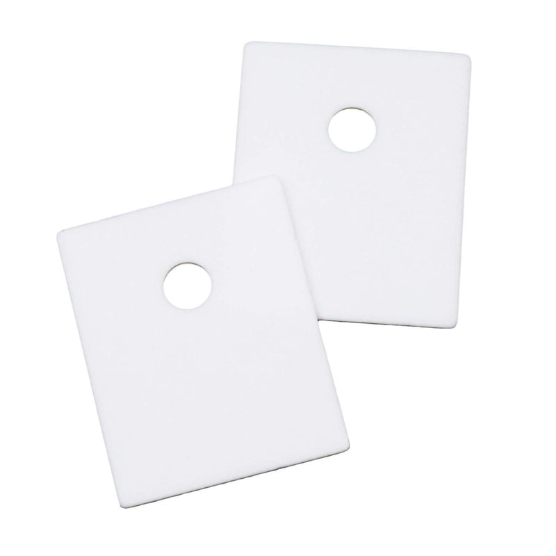 Xiaoyztan 100 Pcs TO-3P Alumina Ceramic Insulator Pads, Power Devices Heatsink Insulation Pad for MOS Transistor IGBT Transistor Heat Sink, 20 x 25 mm