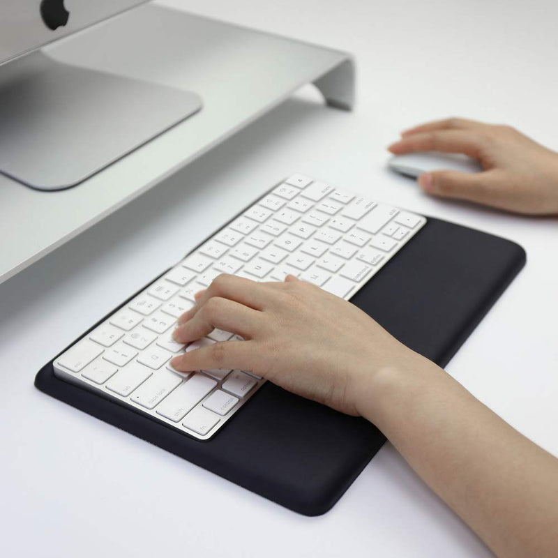 Magic Keyboard Wrist Rest Ergonomic Keyboard Stand Compatible with Wireless Magic Keyboard 2 (MLA22L/A) (Black Silicone)… Black Medium