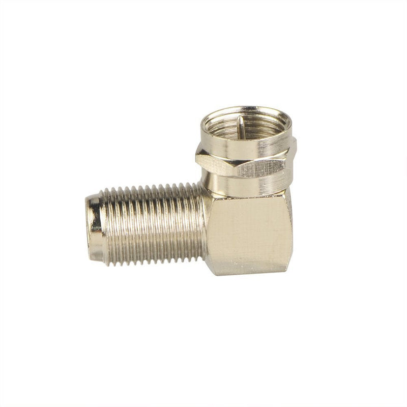 VCE 2-Pack Right Angle F-Type Coaxial RG6 Adapter