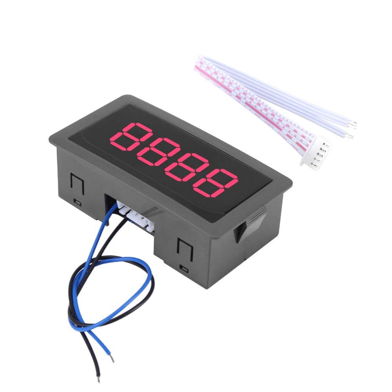 Pulse Counter-Samfox Electronic Counter Display, LED 4-digital 0-9999 Up/Down Digital Counter - Panel Counter DC 8-24V 30mA (Color : Red)