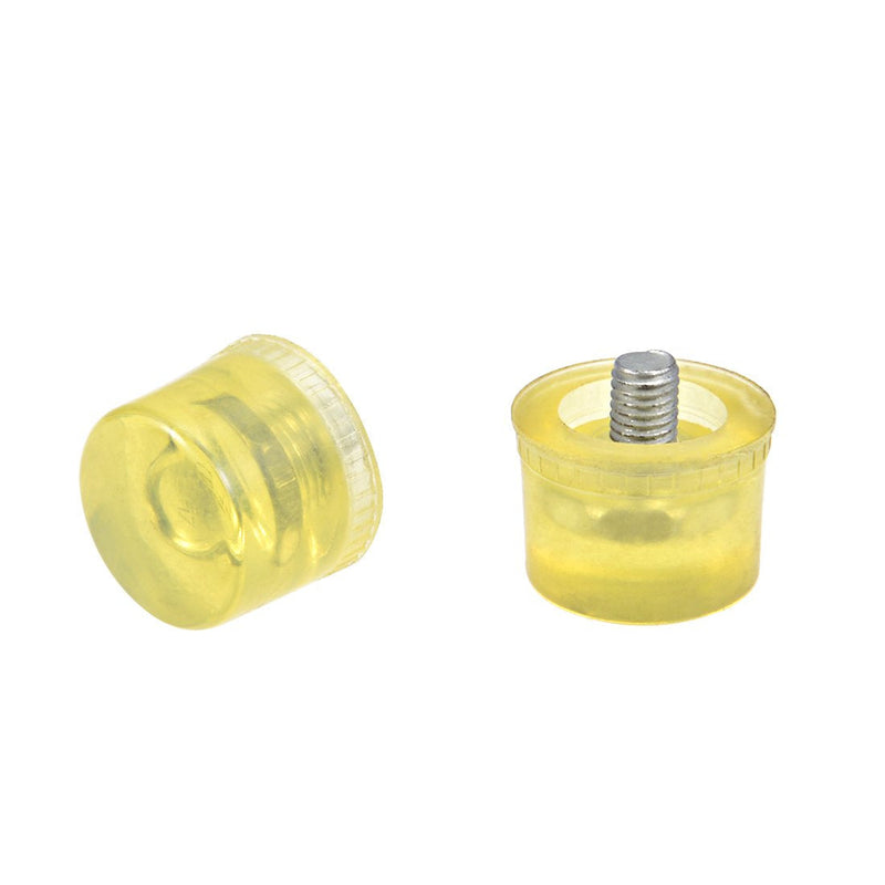 uxcell 2PCS 30mm Dia Mallet Hammer Replacement Striking Head Tip Yellow