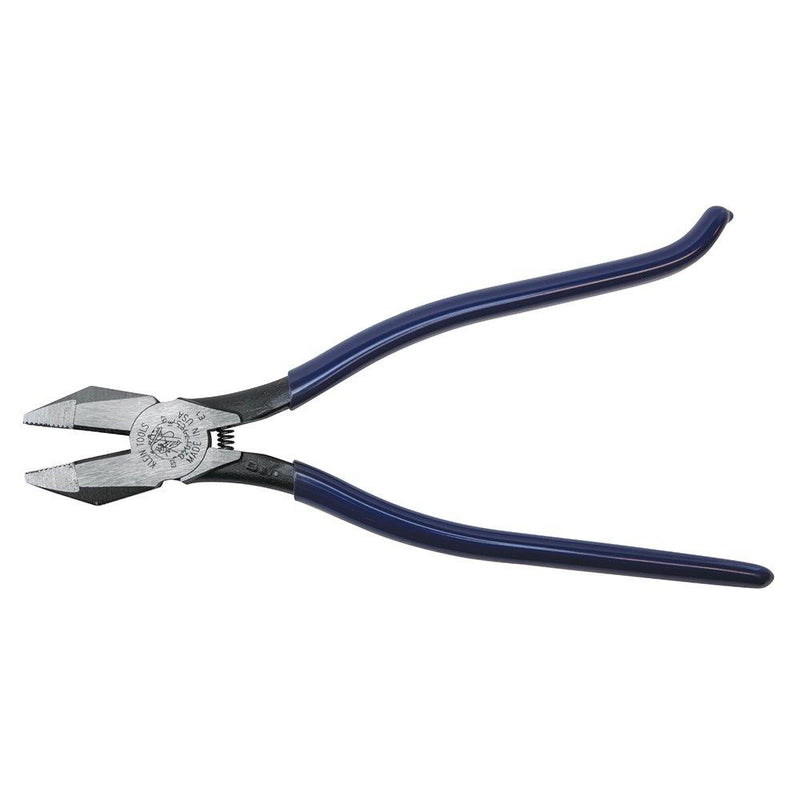 Klein Tools D201-7CST Ironworker Pliers, Spring Loaded Side Cutters for Rebar Cutting and Bending, 9-Inch Long Ironworker/Plasitc Dipped Handle