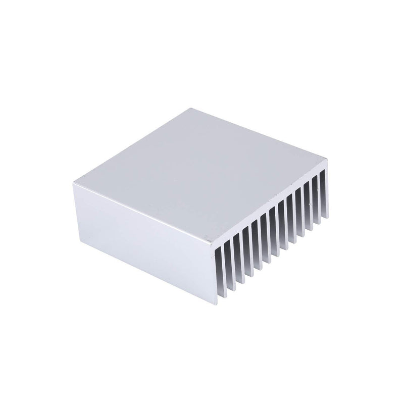 Awxlumv 4 Pcs 50mm Aluminum Heatsink 50 x 50 x 20 mm/ 1.97 x 1.97 x0.78 Inch Heat Sinks 14 Fin for Peltier,Chipset and CPU Cooling -Silver