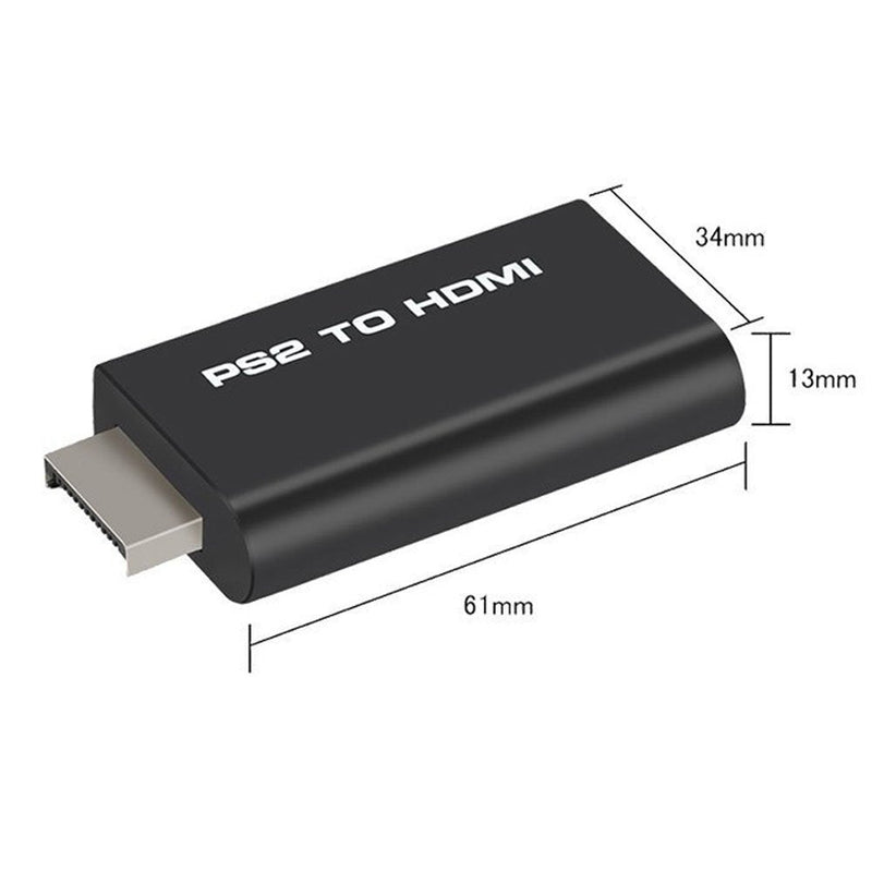 PS2 to HDMI Converter Adapter, Sartyee Video Converter PS2 to HDMI Converter with 3.5mm Audio Output for HDTV HDMI Monitor Supports All PS2 Display Modes
