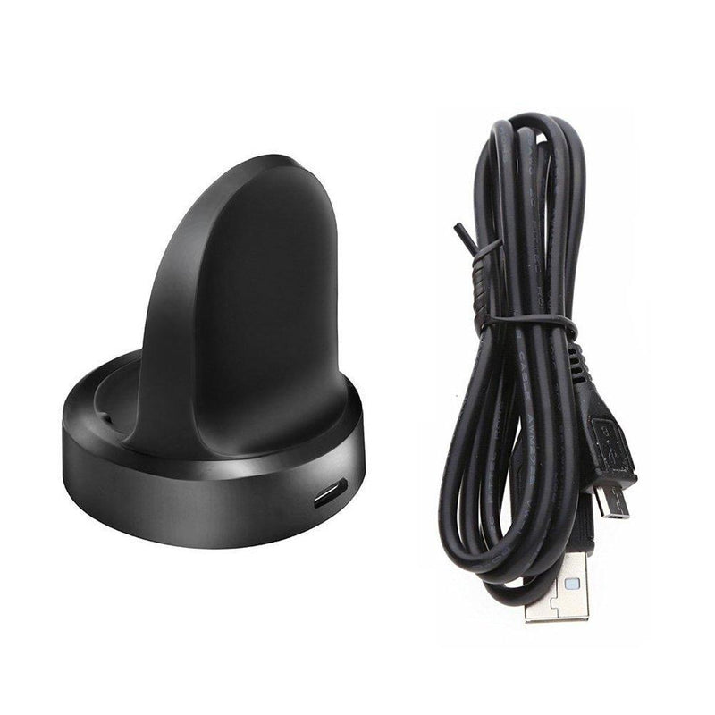 Emilydeals Compatible with Gear S3 Charger, Gear S3 Smart Watch Charging Cradle Dock for Samsung Gear S3 Classic/Frontier Smart Watch (2-Pack)