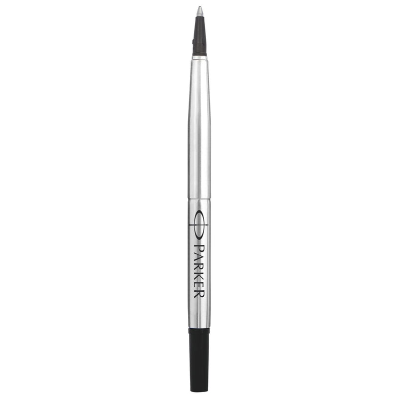 Parker Rollerball Pen Refill Medium Nib Black, Pack of 2