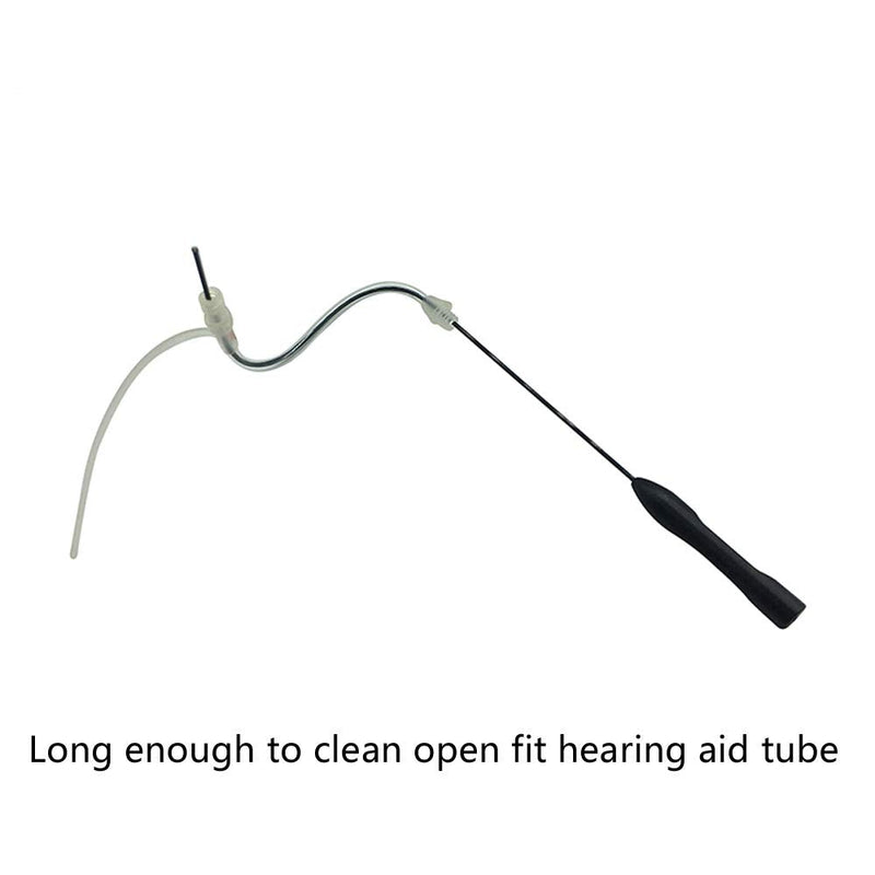 Open Fit Hearing Aid Tube Cleaning Tool Earpiece Earmold Hearing Aid Vent Cleaner (2pcs) 2 Count (Pack of 1)