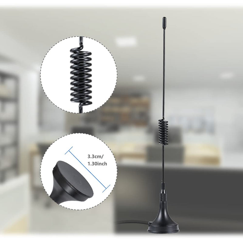 POBADY 868 MHz Antenna GSM 3dBi SMA Antenna Extension Cable 3M RG174 Cable Magnetic Base SMA Male Adapter Compatible with CCU3 CCU2 Raspberry Pi HM MOD RPI PCB kit ELV kit Raspberry Matic 868 antenna
