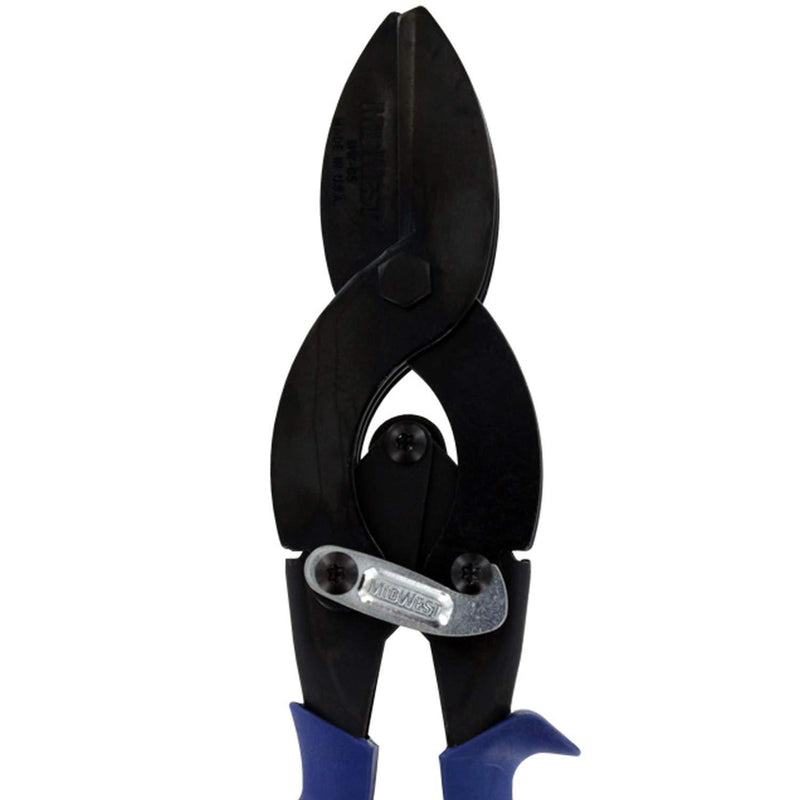 MIDWEST Blade Crimper - Sheet Metal Duct End Crimps Up to 1-5/8" with Compound Leverage & KUSH'N-POWER Comfort Grips - MWT-C5 1-Pack