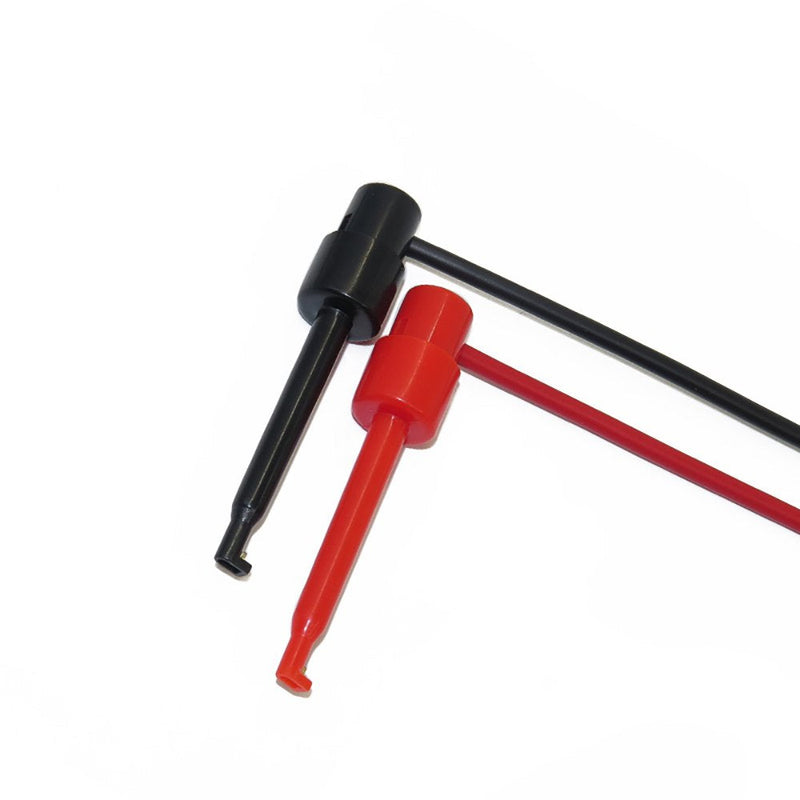 Amadget BNC to Mini Test Hook Clips Dual Hook Test Probe Cable Leads 120CM with Two Mini Probes Ended 500V 5A IC Test Hook (Pack of 2)
