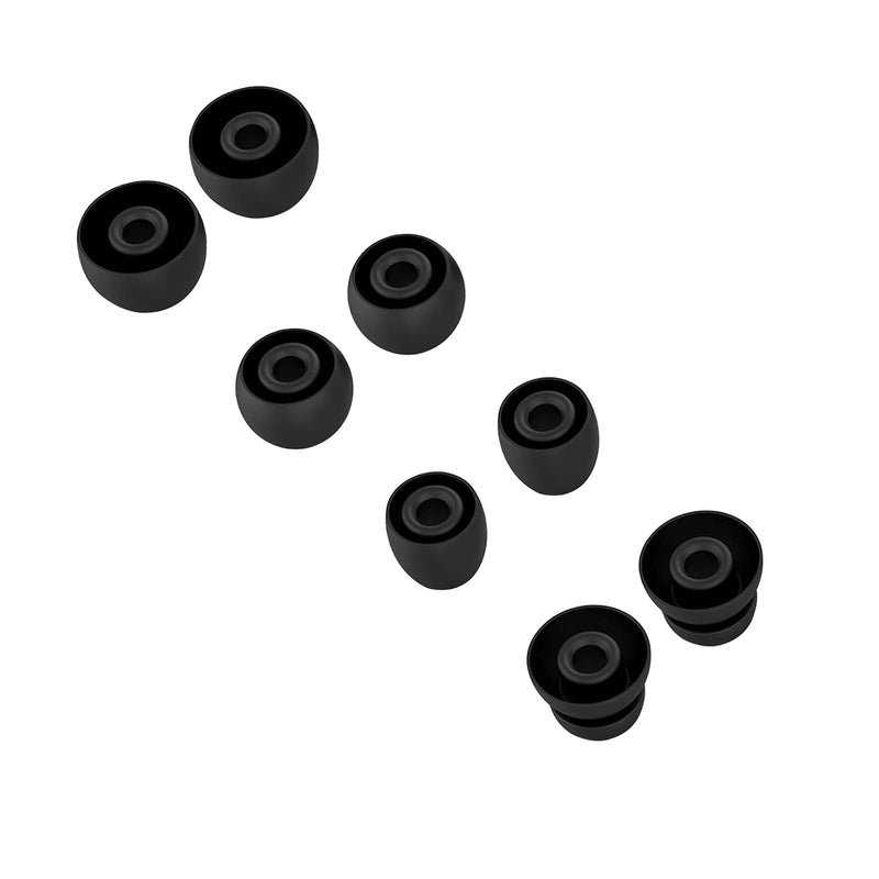 8pcs Eartips Earbuds Eargels Replacement for Beats Powerbeats Pro Wireless Earphone Headphones (Black) Black