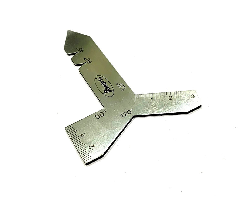 Stainless Steel Universal Grinding Gauge 55, 60, 90, & 120 Degrees Angle Tool
