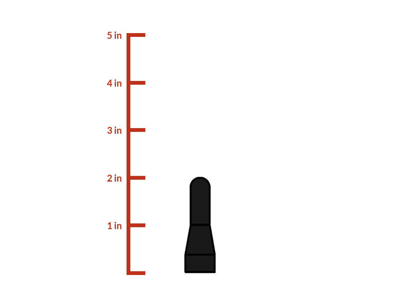 CravenSpeed Stubby Jr Antenna Compatible with Ford Fiesta 2008-2019 | 2 inches