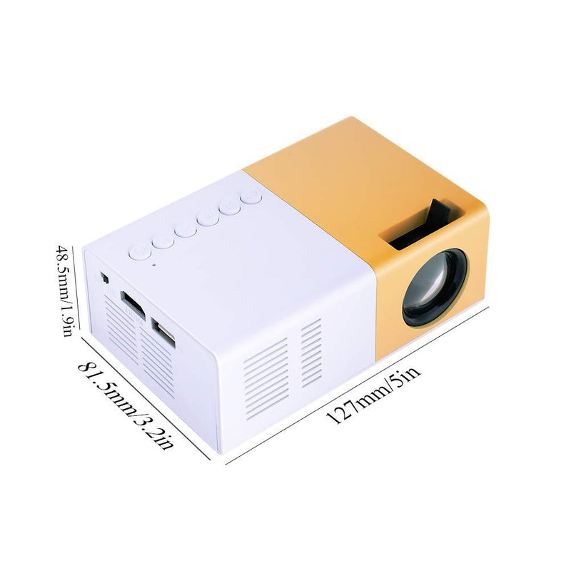 Mini Stylish Portable Home Theater, LED Projector with Native Resolution 320 x 240 Pixels HDMI VGA Multimedia Player Home Theater for Home Entertainment(59.99) 59.99